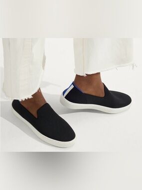 Rothy’s The Original Slip On Sneaker In Black Solid Women’s Size 8.5